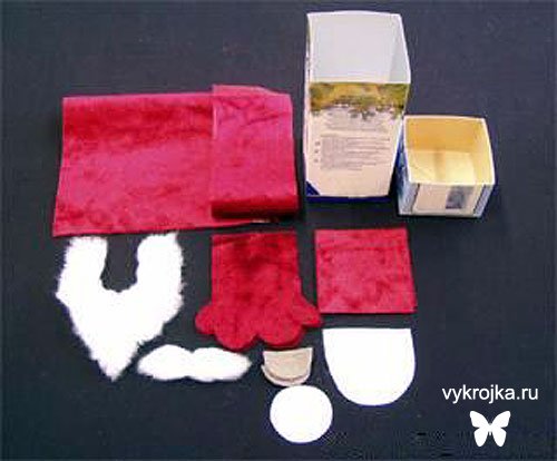 Подарочная новогодняя упаковка - Дед Мороз